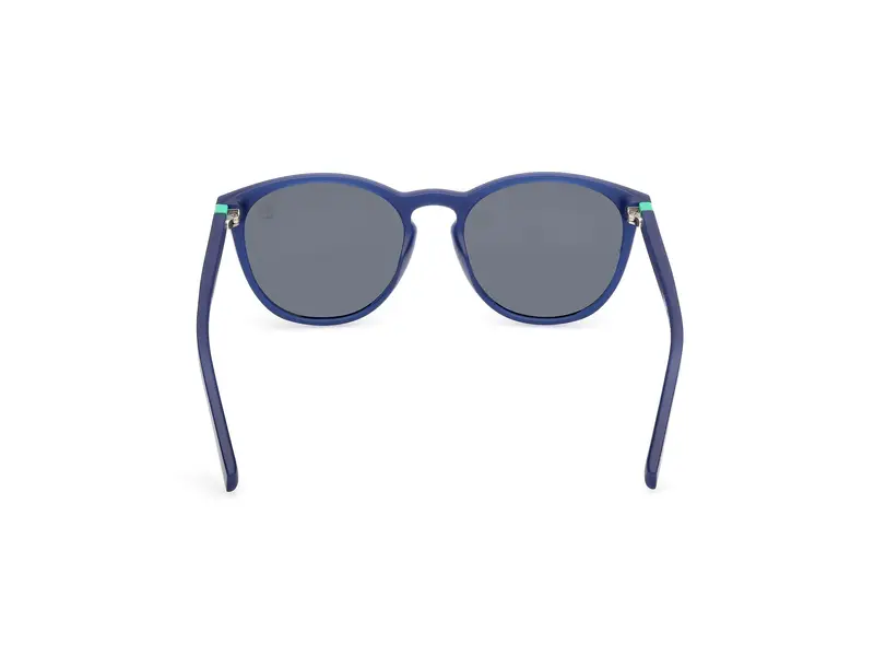 Timberland Unisex TB00049 91D Occhiali da sole Iniettato Blu Fumo Rotonda Polarizzata miniatura 3