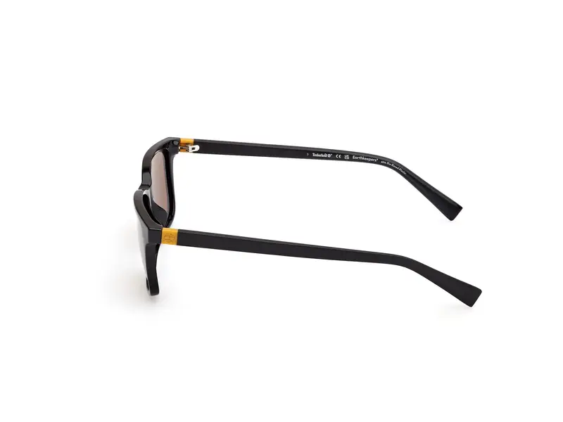 Timberland Unisex TB00050 01H Occhiali da sole Iniettato Nero Marrone Squadrata Polarizzata miniatura 2