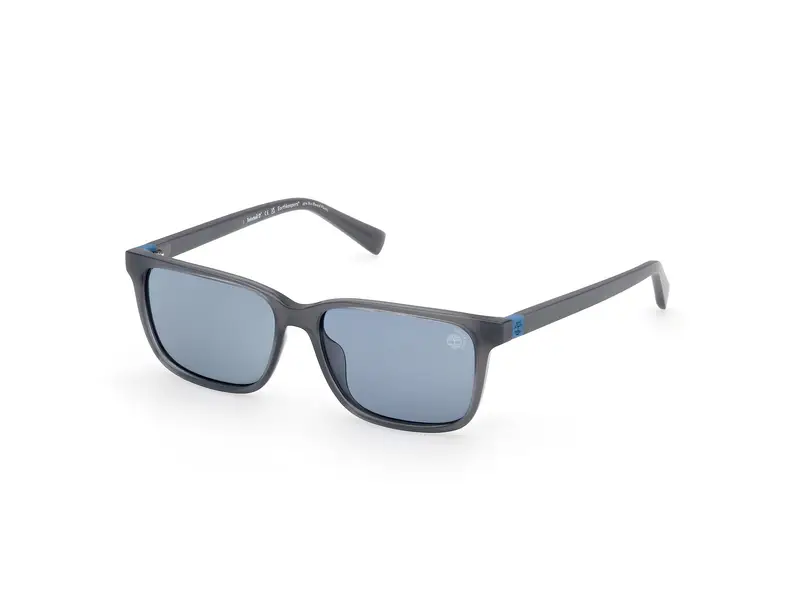 Timberland Unisex TB00050 20D Occhiali da sole Iniettato Grigio Fumo Squadrata Polarizzata