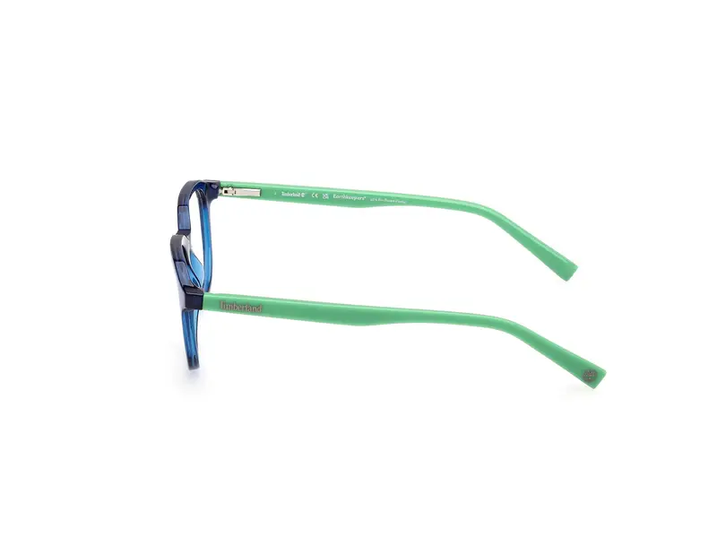 Timberland Unisex TB50063 90 Montature da vista Iniettato Blu Rotonda Normale miniatura 2