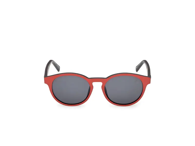 Unisex Timberland TB00077 67D Occhiali da sole Iniettato Rosso Fumo Rotonda Polarizzata miniatura 2