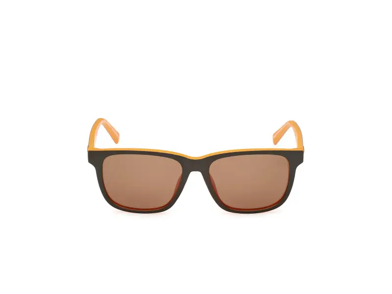 Unisex Timberland TB00078 97H Occhiali da sole Iniettato Verde Marrone Squadrata Polarizzata miniatura 2