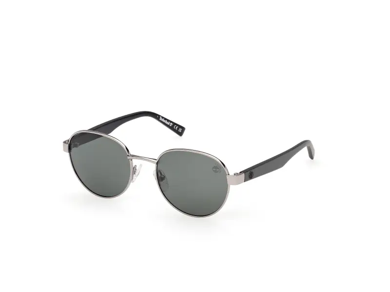 Unisex Timberland TB00079 10R Occhiali da sole Verde Rotonda Polarizzata