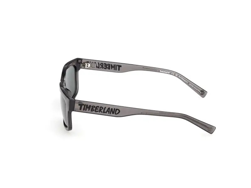 Unisex Timberland TB00080 20R Occhiali da sole Iniettato Grigio Verde Squadrata Polarizzata miniatura 3