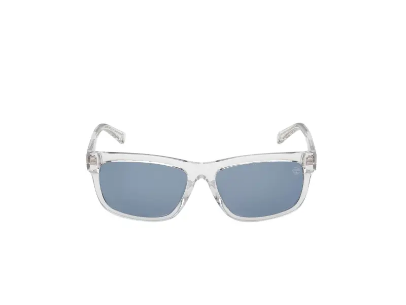 Unisex Timberland TB00080 26D Occhiali da sole Iniettato Trasparente Blu Squadrata Polarizzata miniatura 2