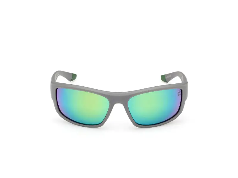 Unisex Timberland TB00081 20R Occhiali da sole Iniettato Grigio Verde Squadrata Polarizzata miniatura 2