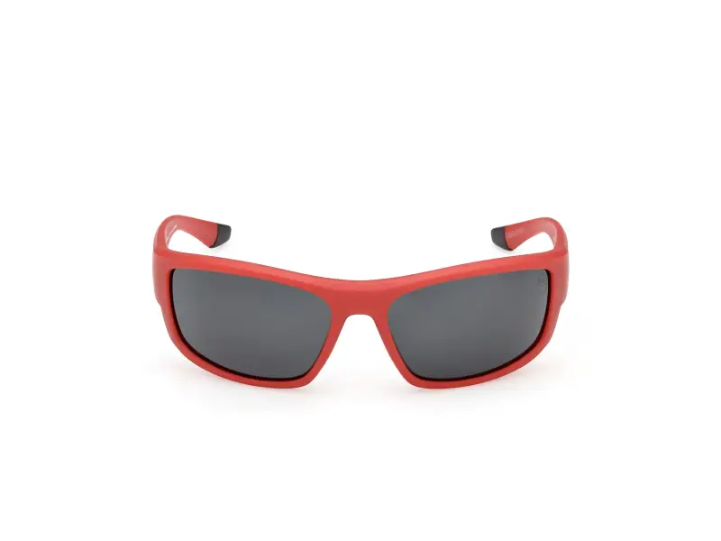 Unisex Timberland TB00081 67D Occhiali da sole Iniettato Rosso Fumo Squadrata Polarizzata miniatura 2