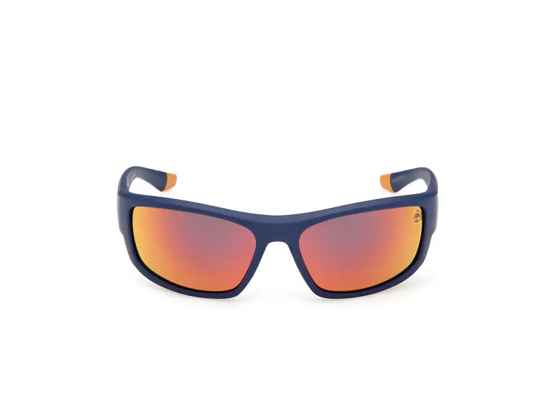 Unisex Timberland TB00081 91D Occhiali da sole Iniettato Blu Fumo Squadrata Polarizzata miniatura 2