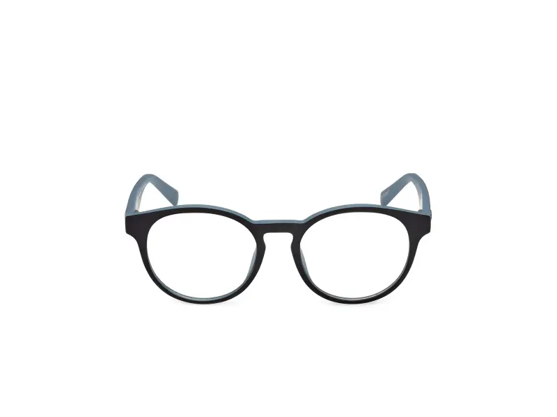 Unisex Timberland TB50101 002 Montature da vista Iniettato Nero Rotonda Normale miniatura 2