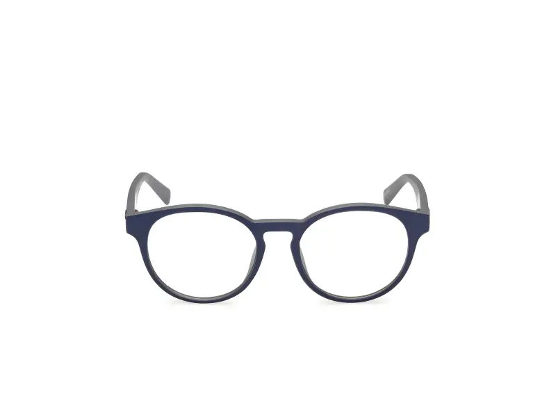 Unisex Timberland TB50101 091 Montature da vista Iniettato Blu Rotonda Normale miniatura 2