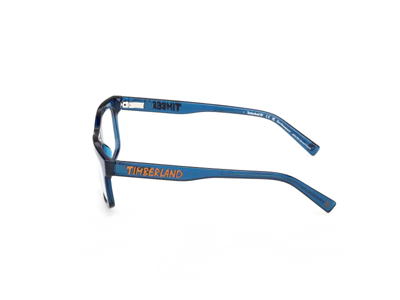 Unisex Timberland TB50104 090 Montature da vista Iniettato Blu Squadrata Normale miniatura 3