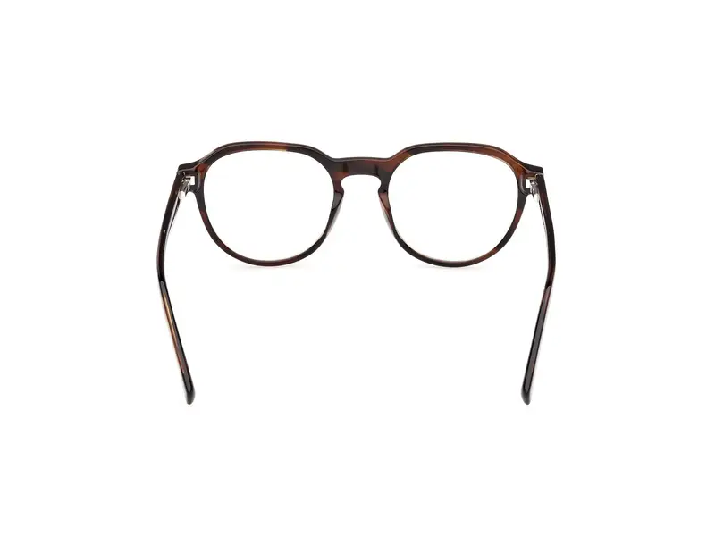 Timberland Uomo TB50032 48 Montature da vista Acetato Marrone Rotonda Normale miniatura 3