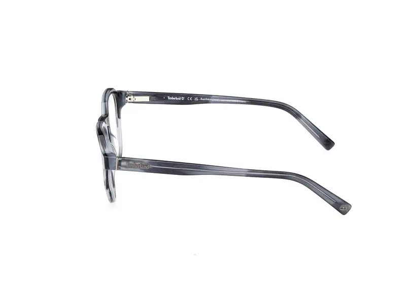 Timberland Uomo TB50032 90 Montature da vista Acetato Blu Rotonda Normale miniatura 2