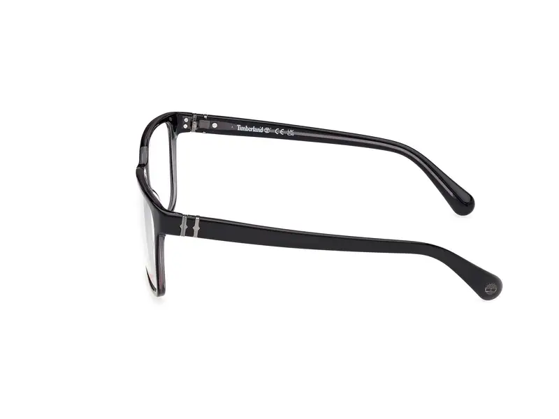 Timberland Uomo TB50034 1 Montature da vista Acetato Nero Squadrata Normale miniatura 2