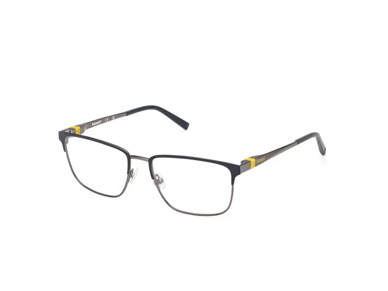 Uomo TB50070 091 Montature da vista Metallo Blu Squadrata Normale