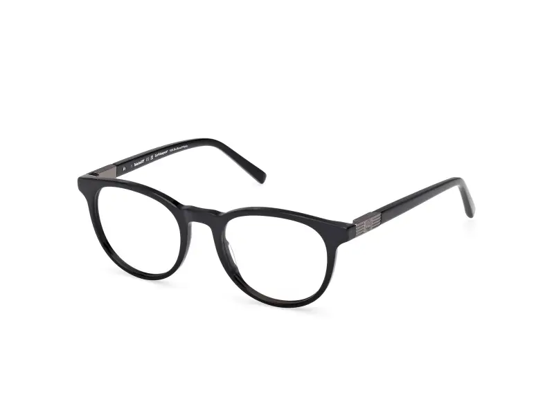 Uomo TB50071 001 Montature da vista Acetato Nero Rotonda Normale