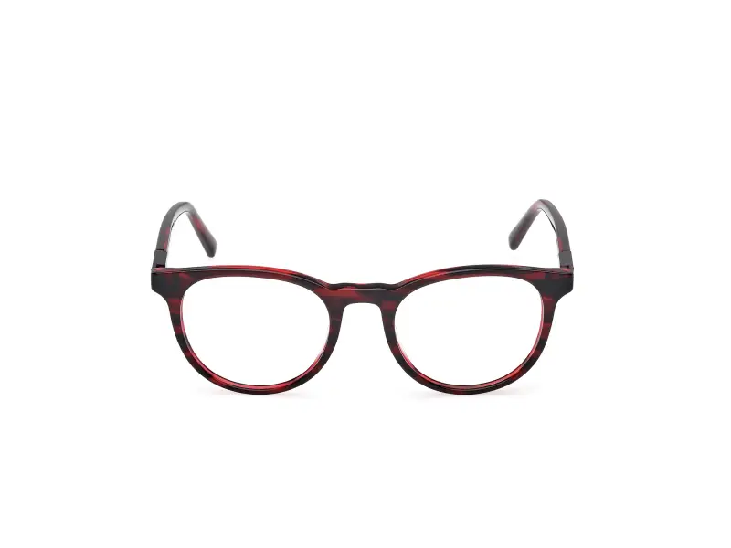 Uomo TB50071 066 Montature da vista Acetato Rosso Rotonda Normale miniatura 2