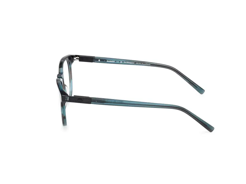 Uomo TB50071 092 Montature da vista Acetato Azzurro Rotonda Normale miniatura 3