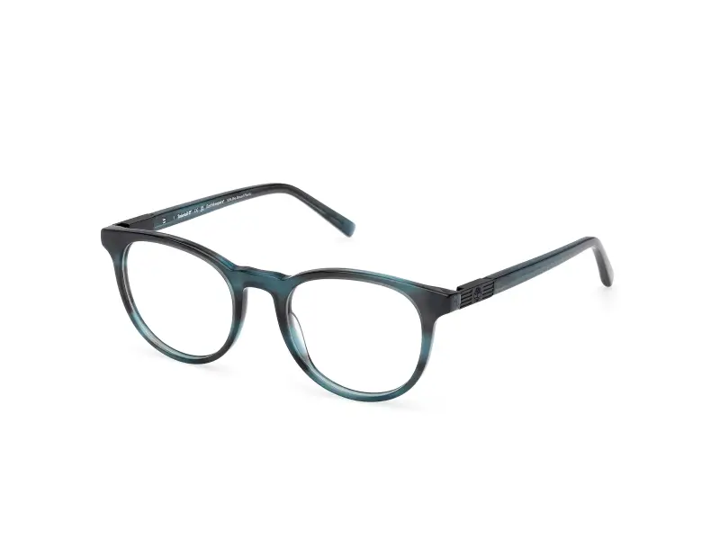 Uomo TB50071 092 Montature da vista Acetato Azzurro Rotonda Normale