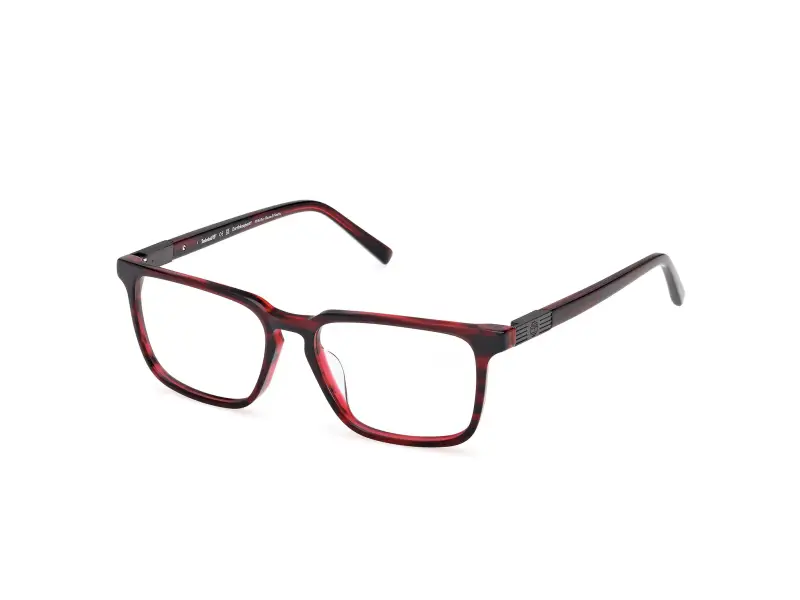 Uomo TB50072-H 066 Montature da vista Acetato Rosso Squadrata Normale