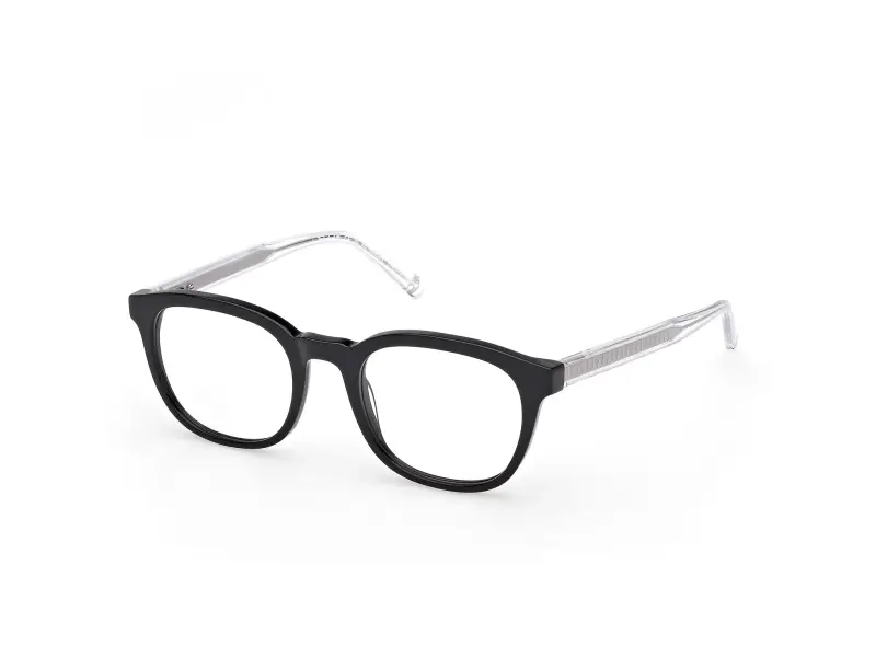 Uomo TB50084 001 Montature da vista Acetato Nero Rotonda Normale