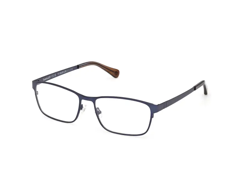 Uomo TB50089 091 Montature da vista Metallo Blu Squadrata Normale
