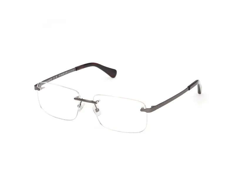 Uomo TB50090 007 Montature da vista Metallo Grigio Squadrata Normale