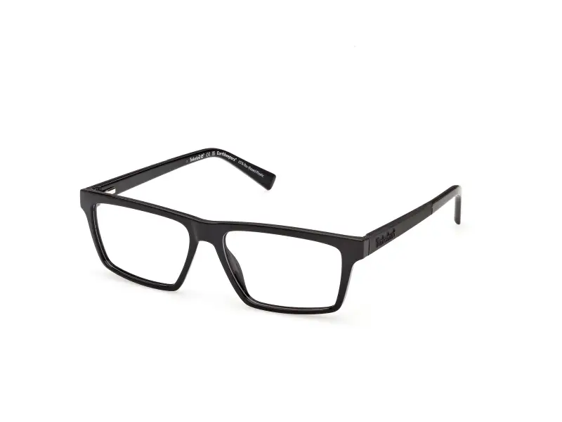 Uomo Timberland TB50091 001 Montature da vista Iniettato Nero Squadrata Normale