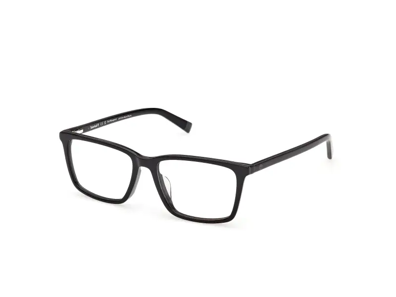 Uomo Timberland TB50095-H 001 Montature da vista Acetato Nero Squadrata Normale
