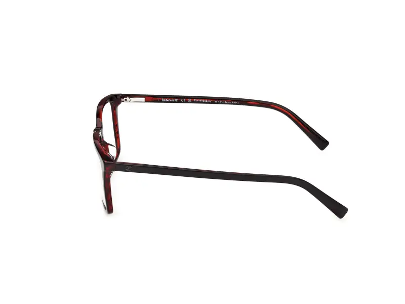 Uomo Timberland TB50095-H 065 Montature da vista Acetato Rosso Squadrata Normale miniatura 3