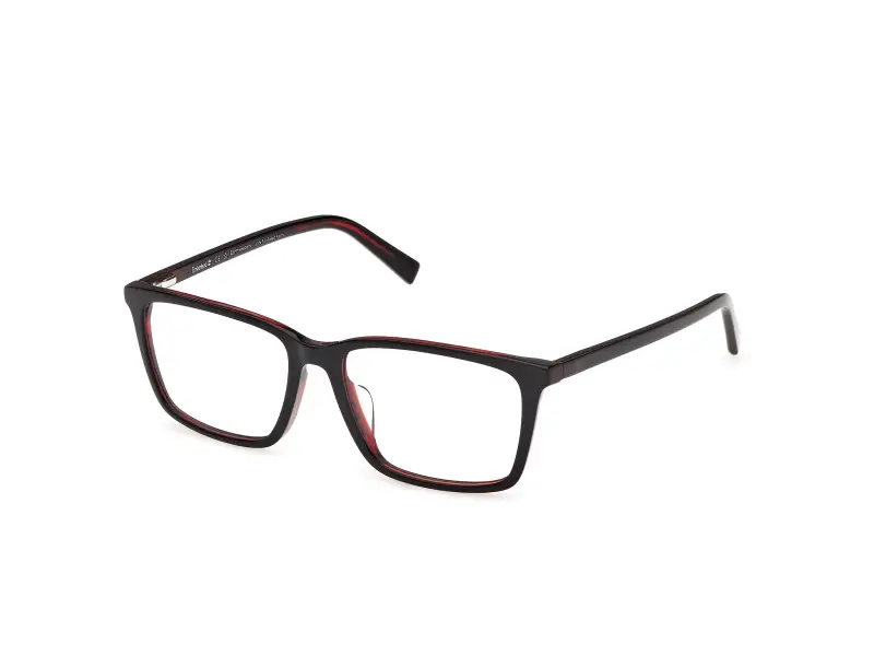 Uomo Timberland TB50095-H 065 Montature da vista Acetato Rosso Squadrata Normale