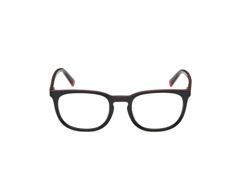 Uomo Timberland TB50096-H 001 Montature da vista Acetato Nero Rotonda Normale miniatura 2