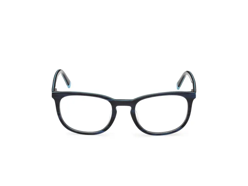 Uomo Timberland TB50096-H 064 Montature da vista Acetato Blu Rotonda Normale miniatura 2