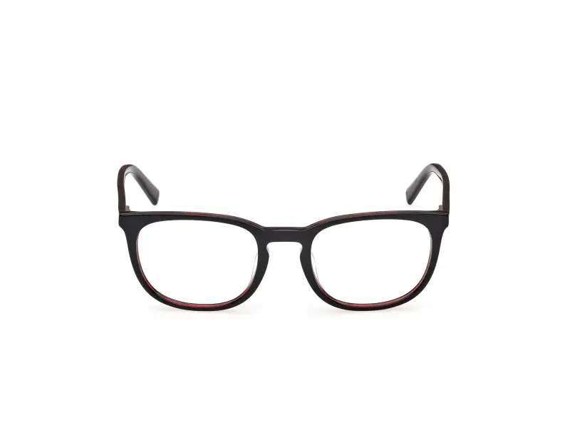 Uomo Timberland TB50096-H 065 Montature da vista Acetato Rosso Rotonda Normale miniatura 2