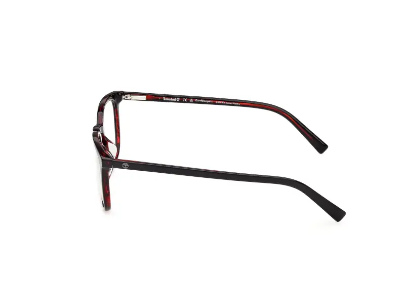 Uomo Timberland TB50096-H 065 Montature da vista Acetato Rosso Rotonda Normale miniatura 3