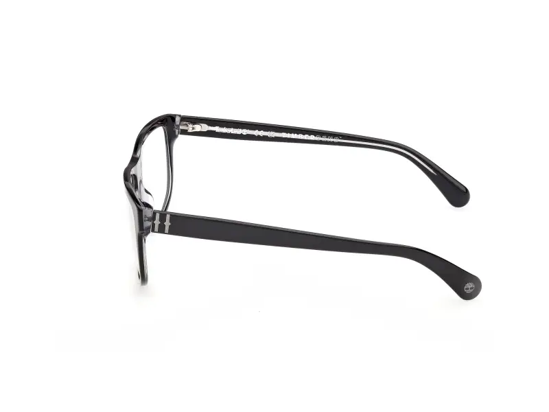 Uomo Timberland TB50097 001 Montature da vista Acetato Nero Fumo Squadrata Normale miniatura 3