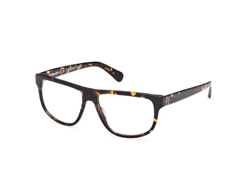 Uomo Timberland TB50097 052 Montature da vista Acetato Havana Marrone Squadrata Normale