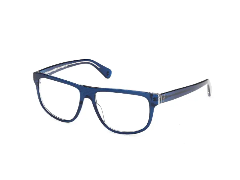 Uomo Timberland TB50097 090 Montature da vista Acetato Blu Blu Squadrata Normale