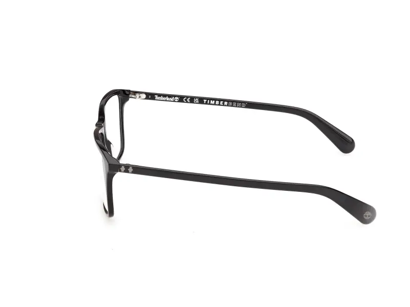 Uomo Timberland TB50098 001 Montature da vista Acetato Nero Squadrata Normale miniatura 3