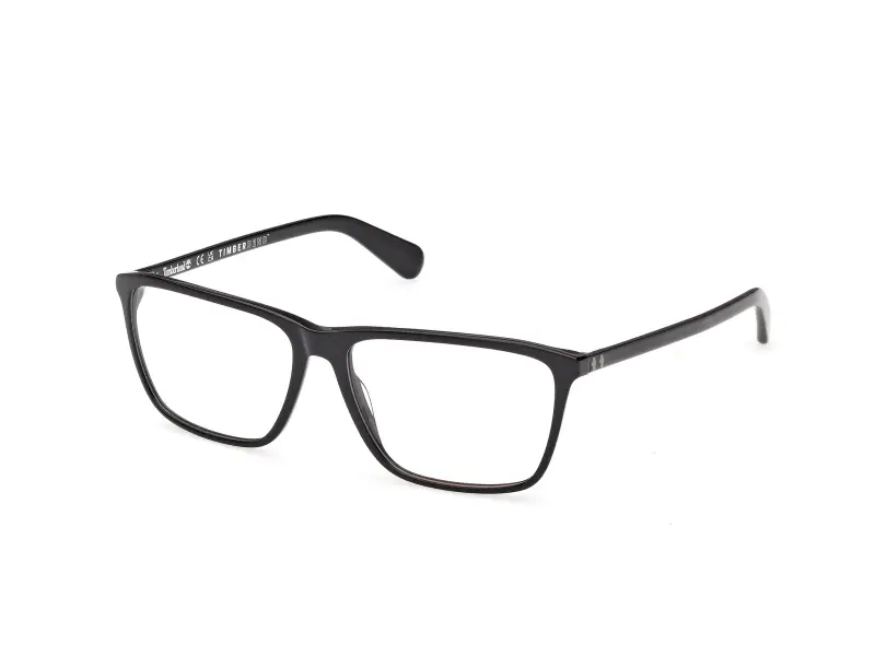 Uomo Timberland TB50098 001 Montature da vista Acetato Nero Squadrata Normale