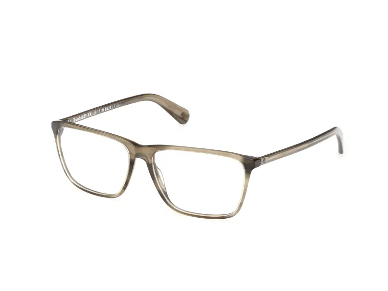 Uomo Timberland TB50098 061 Montature da vista Acetato Verde Squadrata Normale