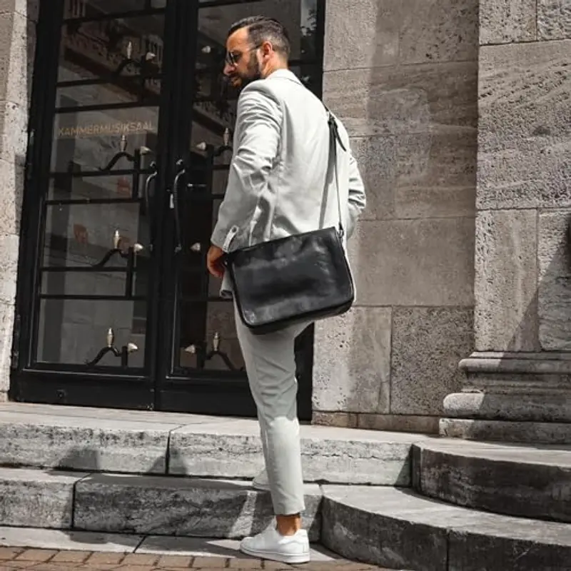 Time Resistance Borsello Uomo Nero 1299928 miniatura 2