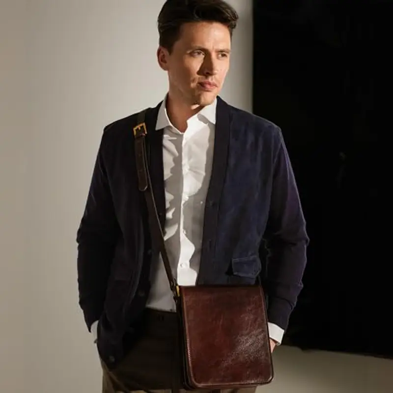 Time Resistance Borsello Uomo Marrone 1289655 miniatura 2