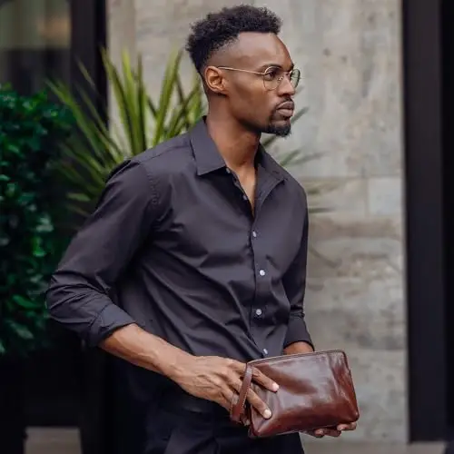 Time Resistance Pochette Uomo Marrone 2969360 miniatura 3