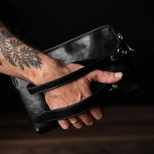 Time Resistance Pochette Uomo Nero 2969358 miniatura 2