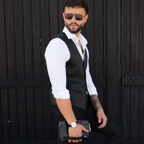 Time Resistance Pochette Uomo Nero 2969358 miniatura 3