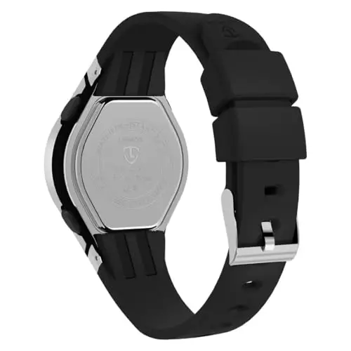 Timever Orologio da Donna con Cinturino in Silicone, Orologio Digitale da Donna con Sveglia, Cronometro, Data, Luce miniatura 2