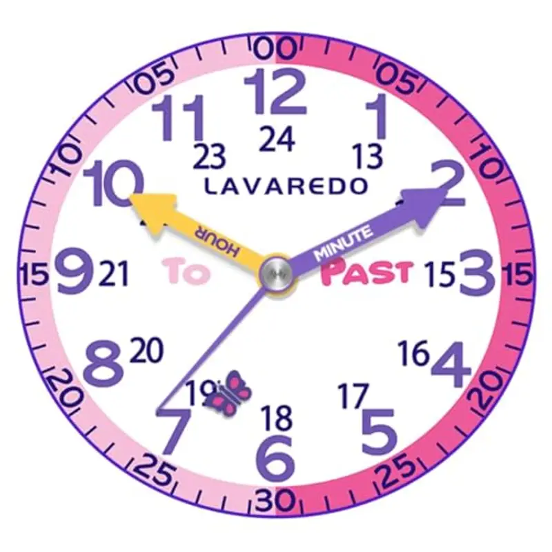 Timever Orologio per Bambino, Orologio Analogico al Quarzo per Ragazzi e Ragazze con Cinturini in Tessuto Elastico e Farfalle/Dinosauri/Fiori, Regalo per Bambini dai 3 ai 12 Anni miniatura 3