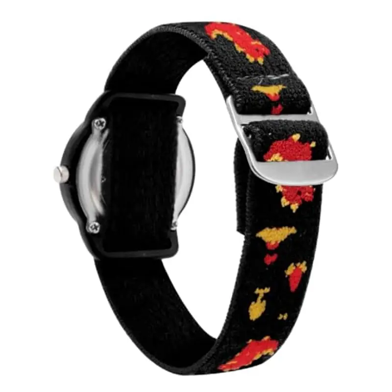 Timever Orologio per Bambino, Orologio Analogico al Quarzo per Ragazzi e Ragazze con Cinturini in Tessuto Elastico e Farfalle/Dinosauri/Fiori, Regalo per Bambini dai 3 ai 12 Anni miniatura 2