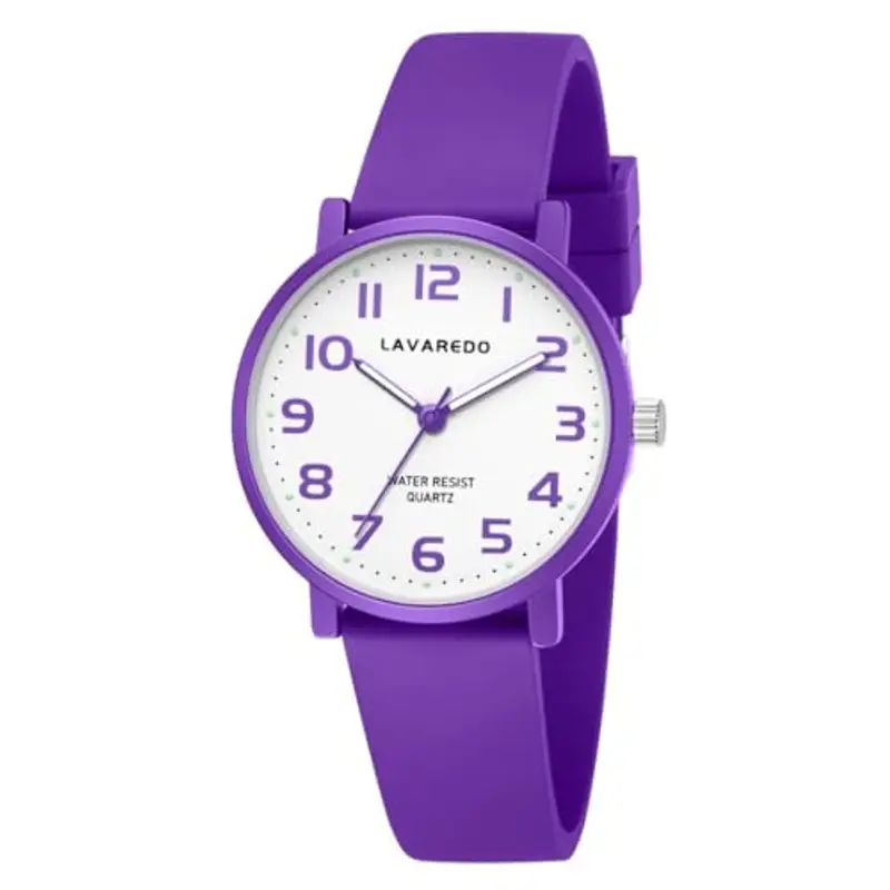 Timever Orologio per Bambino,Orologio Analogico al Quarzo per Ragazzi e Ragazze con Cinturino in Silicone,Impara a